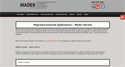Desktop Screenshot of mader-serwis.pl