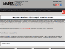 Tablet Screenshot of mader-serwis.pl